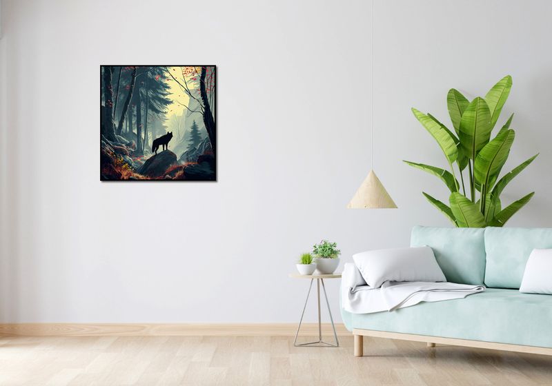 Plakat 70x70cm Leśne Echa zdjęcie 4