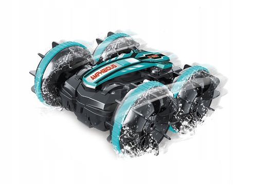 SAMOCHÓD ZDALNIE STEROWANY RC GESTAMI AMFIBIA 2 PILOTY 4x4 360° PŁYWAJĄCY na Arena.pl