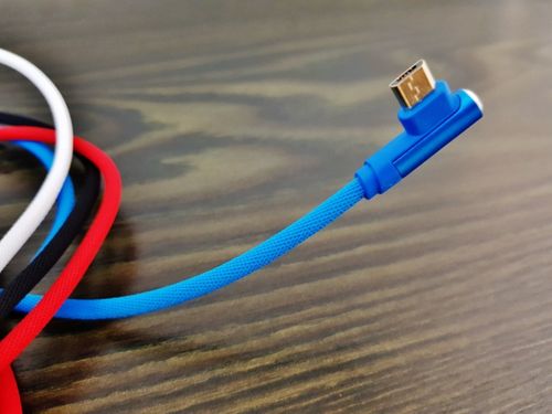 13679 kabel micro usb boczny nylon 100cm aluminium na Arena.pl
