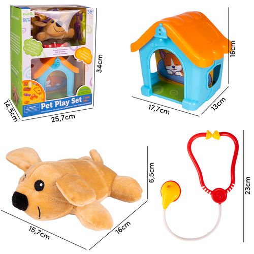Piesek z Budą Zestaw Mały Weterynarz Akcesoria Doktor Pluszowa Maskotka na Arena.pl