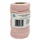 SZNUREK DEKORACYJNY BAWEŁNIANY 50MB PASTEL RÓŻOWY TRES