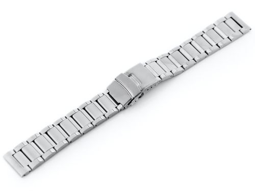 Bransoleta Pacific Model 10 solid - srebrna 24mm na Arena.pl