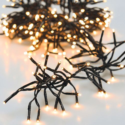 Lampki Choinkowe Świąteczne Wewnętrzne Zewnętrzne Białe Ciepłe 1512 LED 11m na Arena.pl