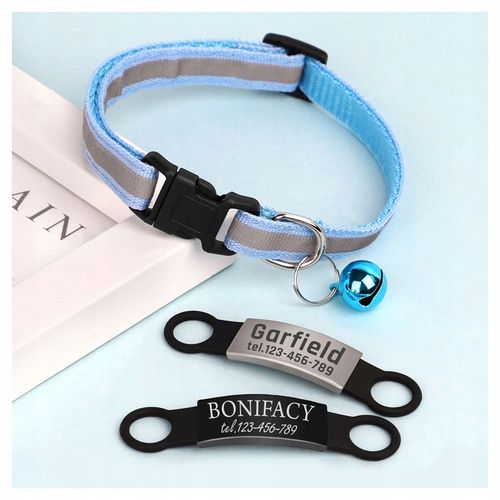 Odblaskowa Obroża Kota Psa dzwonek + Identyfikator na Arena.pl