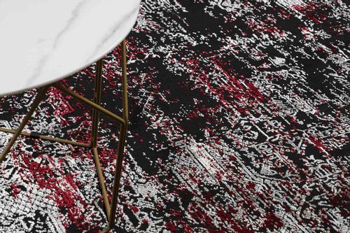 RUG/LU/LEAN/ORNAMENT/ANTHRACITE+RED/80x150 na Arena.pl