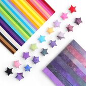 1080 ARKUSZY PAPIERU ORIGAMI 27 KOLORY PREZENT DLA DZIECKA PRACE RĘCZNE DIY