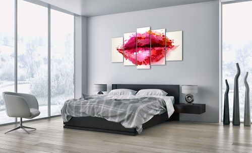 Obraz Na Płótnie - Kobieta Usta  - 160X85 Cm - Ea160X85-2706 na Arena.pl