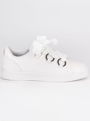 BIAŁE SZNUROWANE TRAMPKI Rozmiar - 38 na Arena.pl