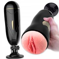 MASTURBATOR MĘSKI DLA MĘŻCZYZN automat orgazm SZTUCZNA POCHWA z przyssawka