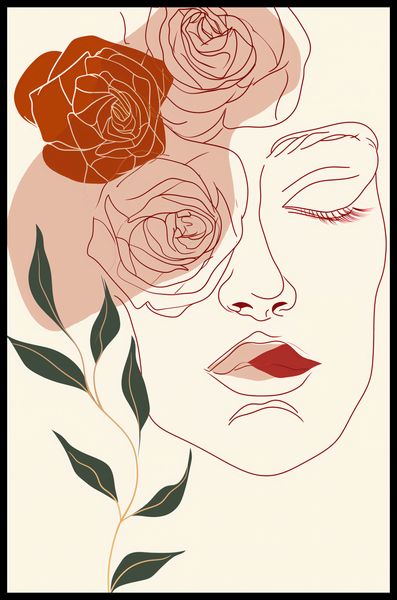 Plakat 53x81cm Beż i Twarz zdjęcie 2