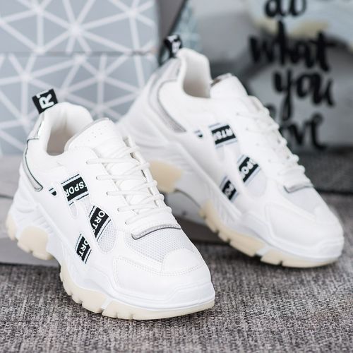 Białe Sneakersy Sport r.37 na Arena.pl
