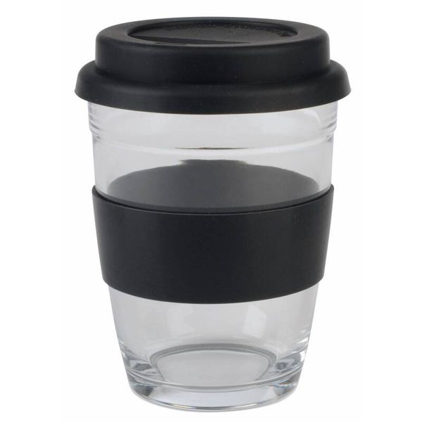 Kubek szklany PICK UP 350ml, czarny zdjęcie 1