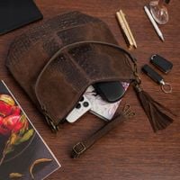 Torebka skórzana zamszowa CROCO skóra naturalna listonoszka na ramię