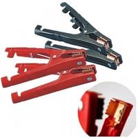 ZACISKI DO KABLI ROZRUCHOWYCH KROKODYLKI ŻABKI 4x KLESZCZE ZŁĄCZKI ŚCISKI