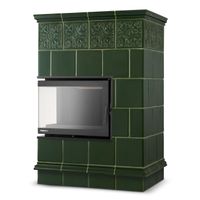 Piec kominek piecyk koza kaflowy ceramiczny obudowa kominkowa narożny PORTO