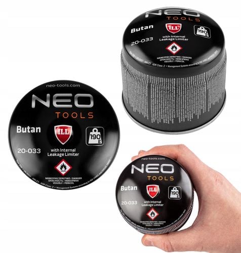 nabój z gazem butan 190g, nabijany na Arena.pl