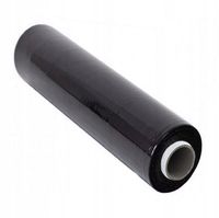 Folia Stretch 3kg 50cm czarna strecz rolka