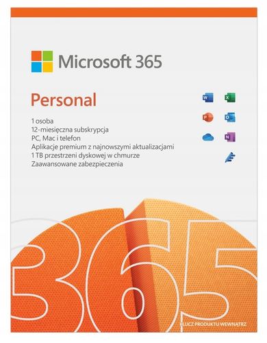 Microsoft 365 Personal PL 1Y 1U Win/Mac QQ2-01434 na Arena.pl