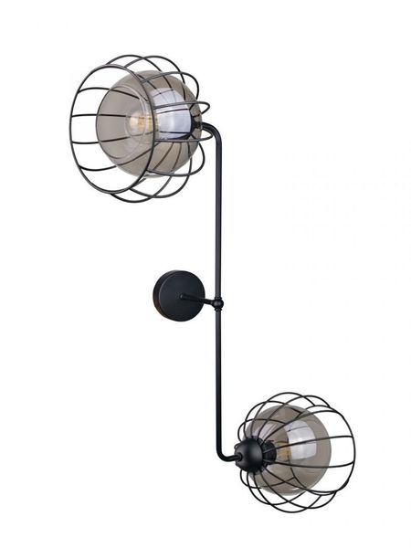 Kinkiet 2xE27 SOLO BLACK zdjęcie 1