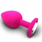 KOREK ANALNY Z KRYSZTAŁEM SILIKONOWY SILIKON ANAL