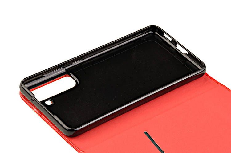 Etui Smart do Samsung Galaxy S21 FE czerwony zdjęcie 5