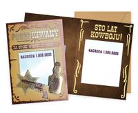 karnet Urodziny (kowboj, lusterko) DK-1216