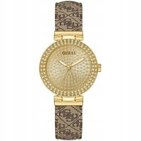 Zegarek Damski Guess GW0943L2 CYRKONIE brązowy