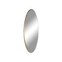 LUSTRO WISZĄCE Jersey okrągłe złote 60cm GLAMOUR