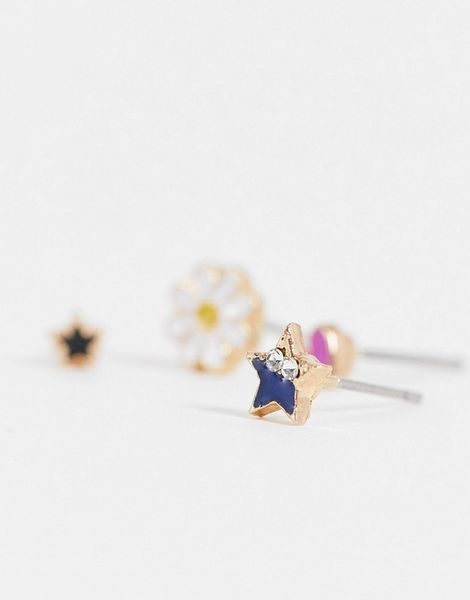 Accessorize Zestaw 5 kolczyków nausznic zdjęcie 3