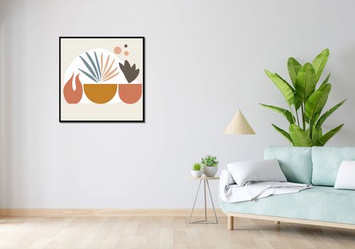Plakat 80x80cm Paleta Roślinna na Arena.pl