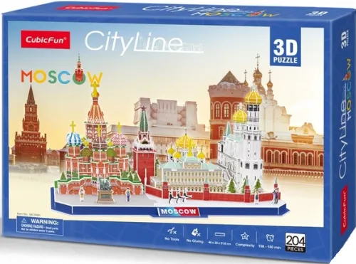 Puzzle 3D 204 elementy. City Line. Moskwa na Arena.pl