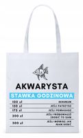 Torba Biała Eco Shopper Dla Akwarysty Prezent Z Nadrukiem Ze Zdjęciem
