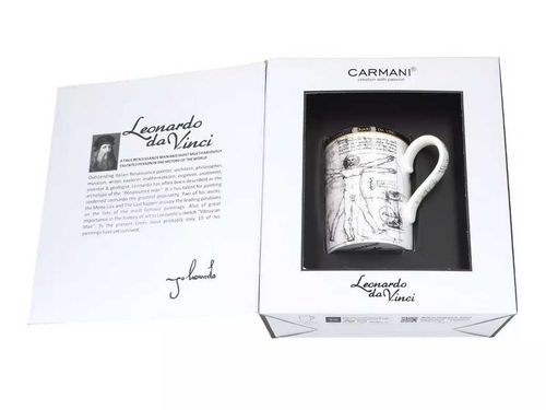 Kubek - L. da Vinci - Człowiek Witruwiański na Arena.pl