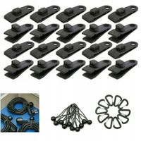 KLIPSY SPINACZE KLAMERKI ZATRZASK MOCOWANIE NACIĄG NAMIOTU PLANDEKI 20szt