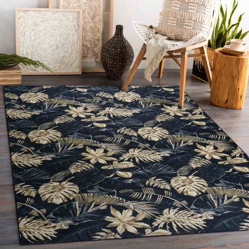 RUG/LU/ARLEN/LEAVES4/BLACK+GOLD/160x220 na Arena.pl