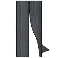 Moskitiera na drzwi czarna z magnesem 212x100 cm