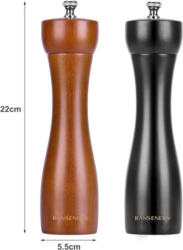 Młynek do Soli Pieprzu Przypraw Drewniany 2 szt na Arena.pl