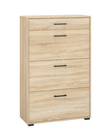 Szafka Na Buty Wysoka 3-Drzwiowa z Szufladą 3D1S 80cm Sonoma Jasna KARLO ML