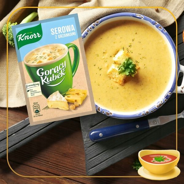 Pakiet 32szt Knorr Gorący Kubek Serowa z grzankami zdjęcie 5