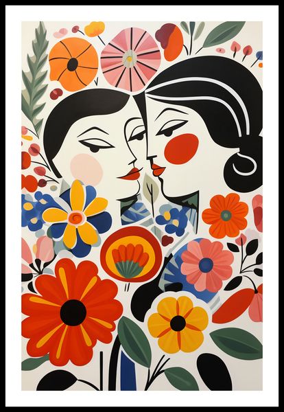 Plakat 53x81cm Kwiatowy Romans zdjęcie 3