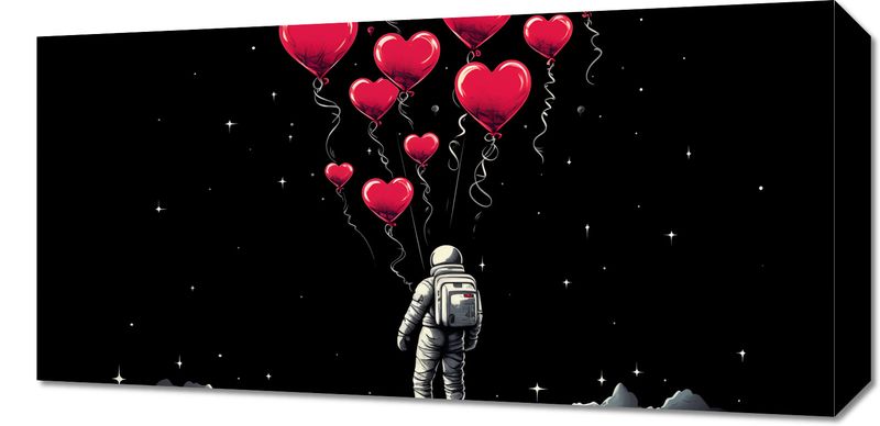 Obraz 60x30cm Astronauta Własnych Celi zdjęcie 1