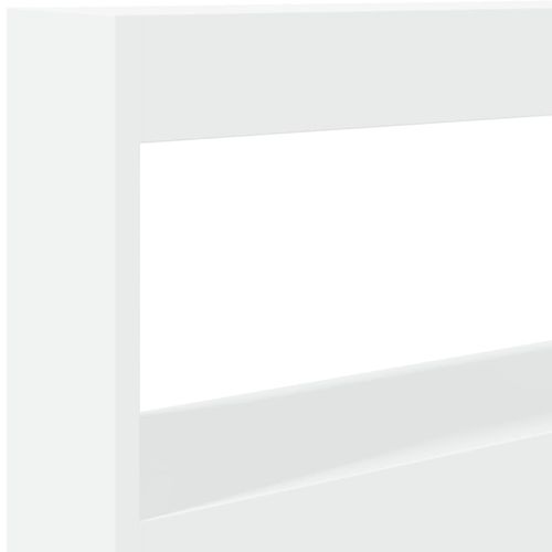 Zagłówek z półkami i oświetleniem LED, biały, 100x17x102 cm na Arena.pl