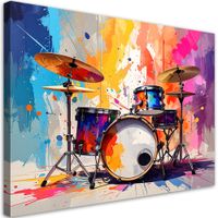 Obraz do salonu biura restauracji klubu muzycznego, Perkusja 90x60