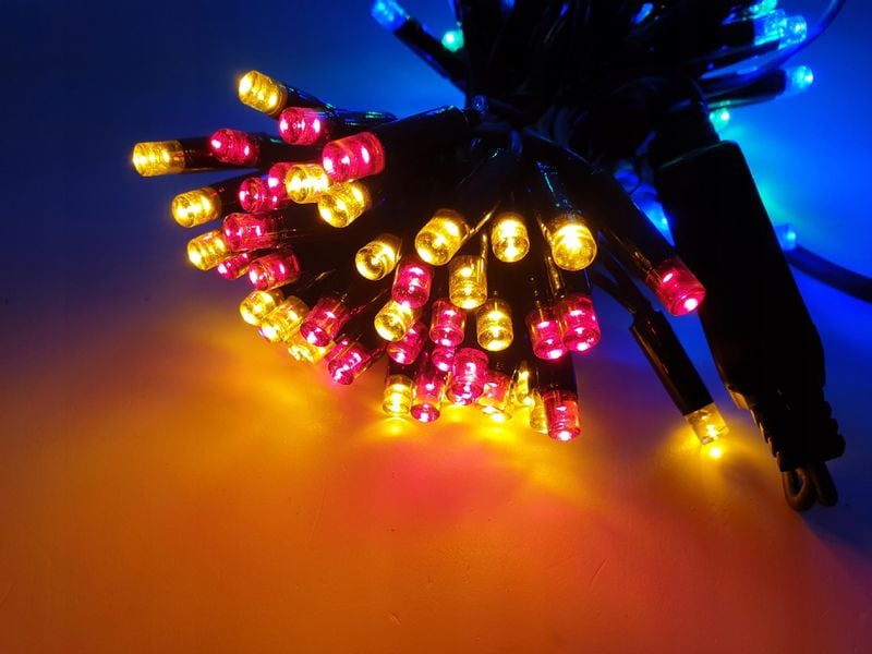 LAMPKI CHOINKOWE 100 LED ATEST gumowy kabel IP44 zdjęcie 3