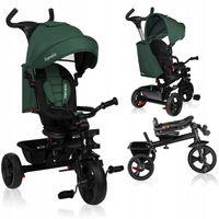 ROWEREK TRÓJKOŁOWY 2w1 OBRACANY LIONELO LO-HAARI GREEN EMERALD