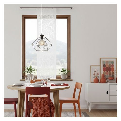 Firanka a'la panel Biały Homer szerokość 60 cm DomoweTekstylia | WN744H 061 na Arena.pl