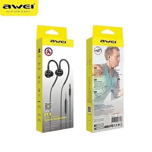 awei słuchawki stereo l3 3,5mm jackczarny/black na Arena.pl