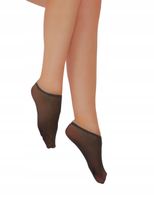 Damskie Skarpetki Rajstopowe Stopki Gładkie GRAFITOWE 2-Pary MORAJ