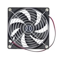Wentylator 120x120 12V + grill + śrubki wtyk 2pin