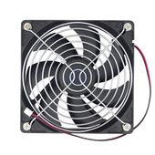 Wentylator 120x120 12V + grill + śrubki wtyk 2pin
